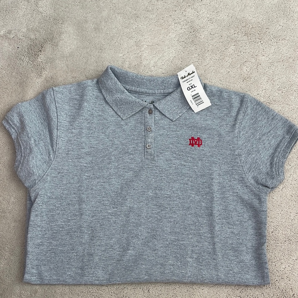Mater Dei Uniform Gray Polo